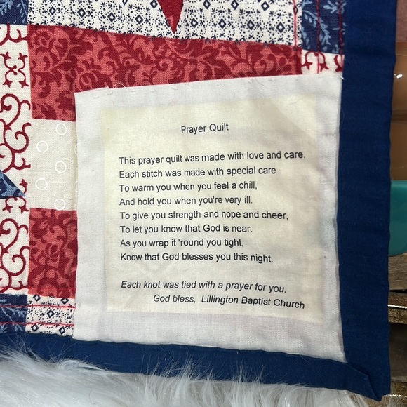 Army Handmade Prayer Quilt - Picture 6 of 6